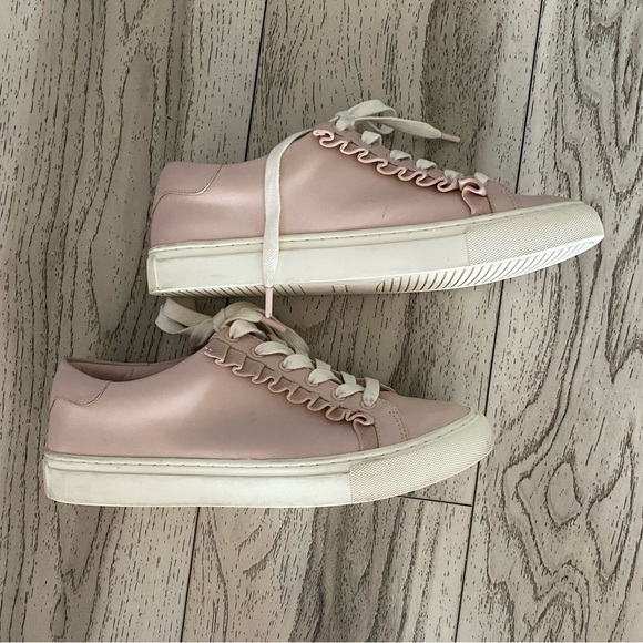 Tory Sport Ruffle Sneakers by Tory Burch In Cotton Pink / Snow White - Picture 6 of 12